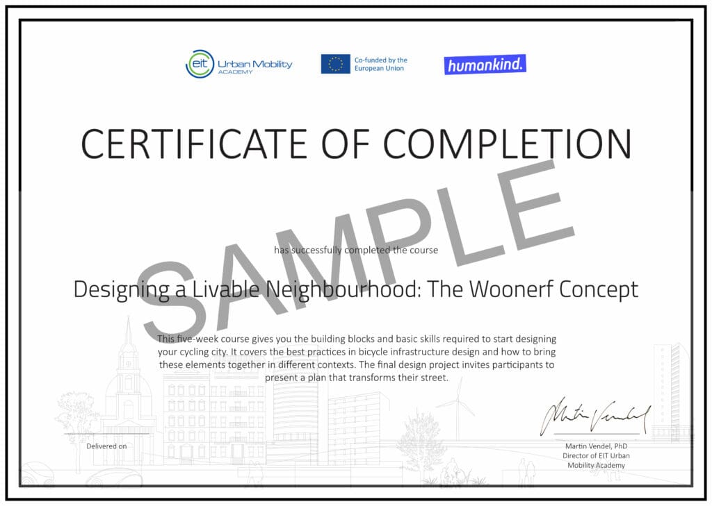 Certificate - Planning the Streets of the Future