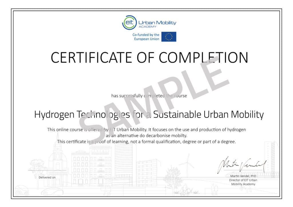 Certificate - Hydrogen Course