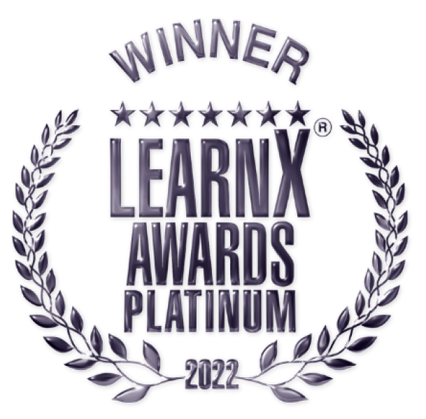 Platinum LearnX awards winner 2022